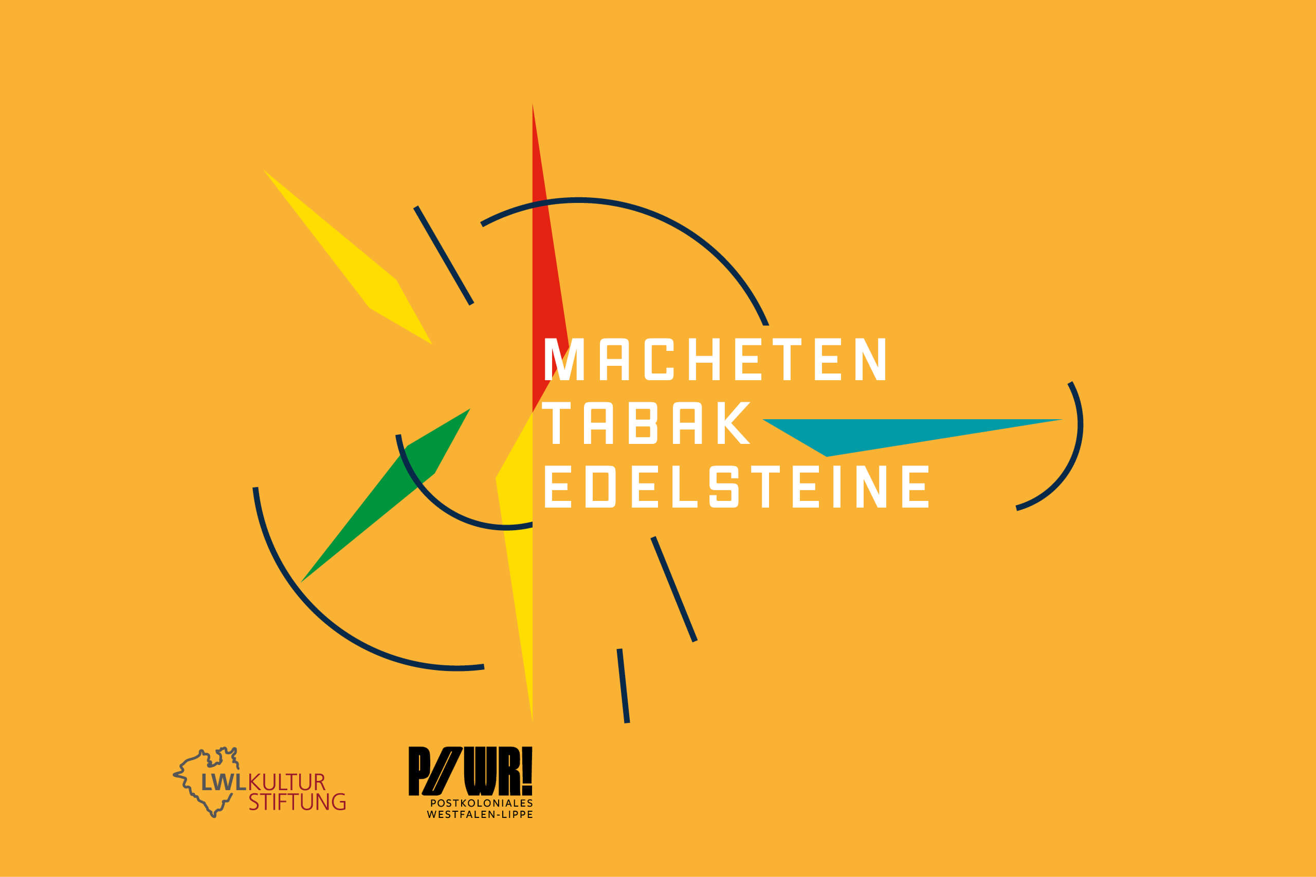 Grafik zur Ausstellung Macheten, Tabak, Edelsteine