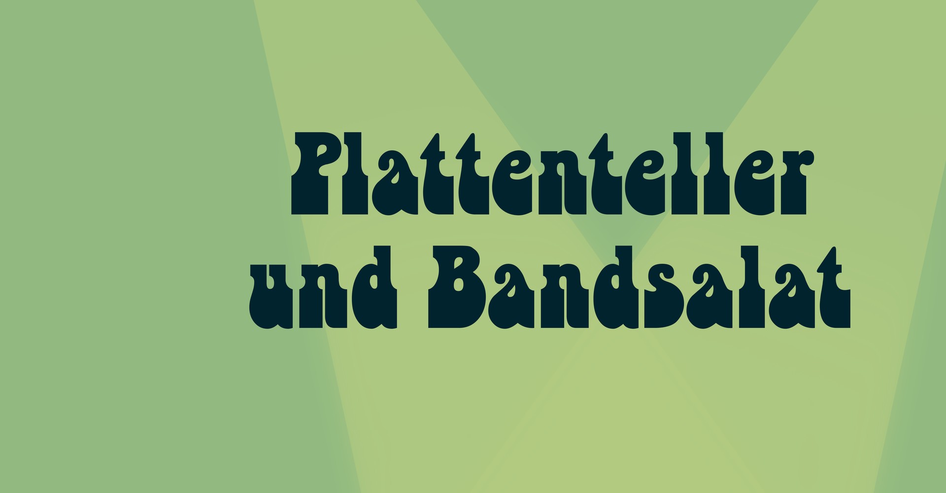 Plattenteller und Bandsalat