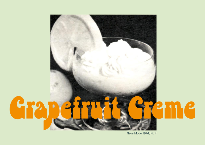 Rezeptkarte Grapefruit Creme
