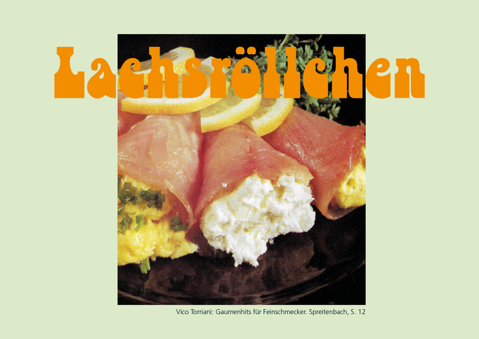 Rezeptkarte Lachsröllchen