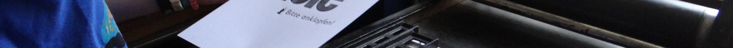 Drucken mit Buchstaben