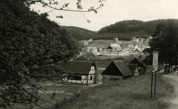 um 1973 Blick auf den mittleren und den oberen Museumsbereich