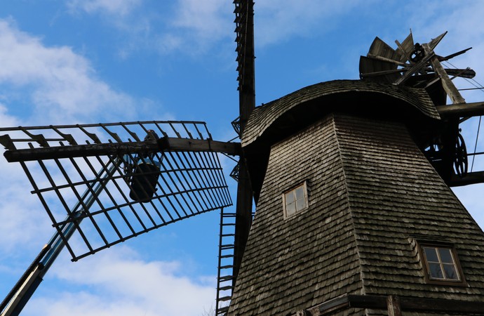 Die Flügel der Windmühle