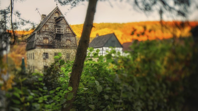 Blick auf die Brauerei